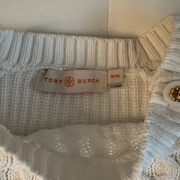 White Tory Burch sweater - Picture 3 of 4
